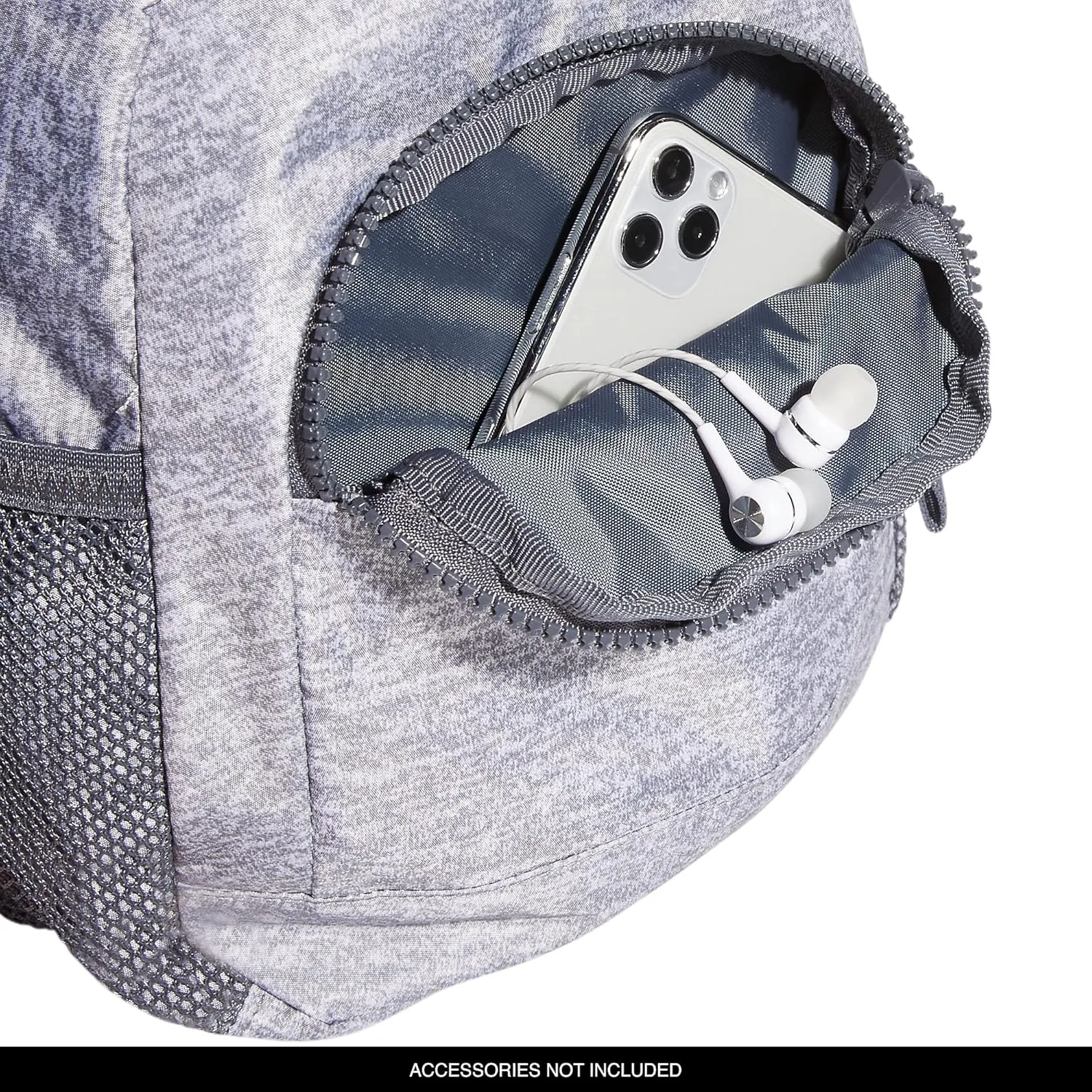 adidas Linear Travel Bag Small Men Womens Mini Backpack, Jersey Grey/Onix Grey/White, OSFA
