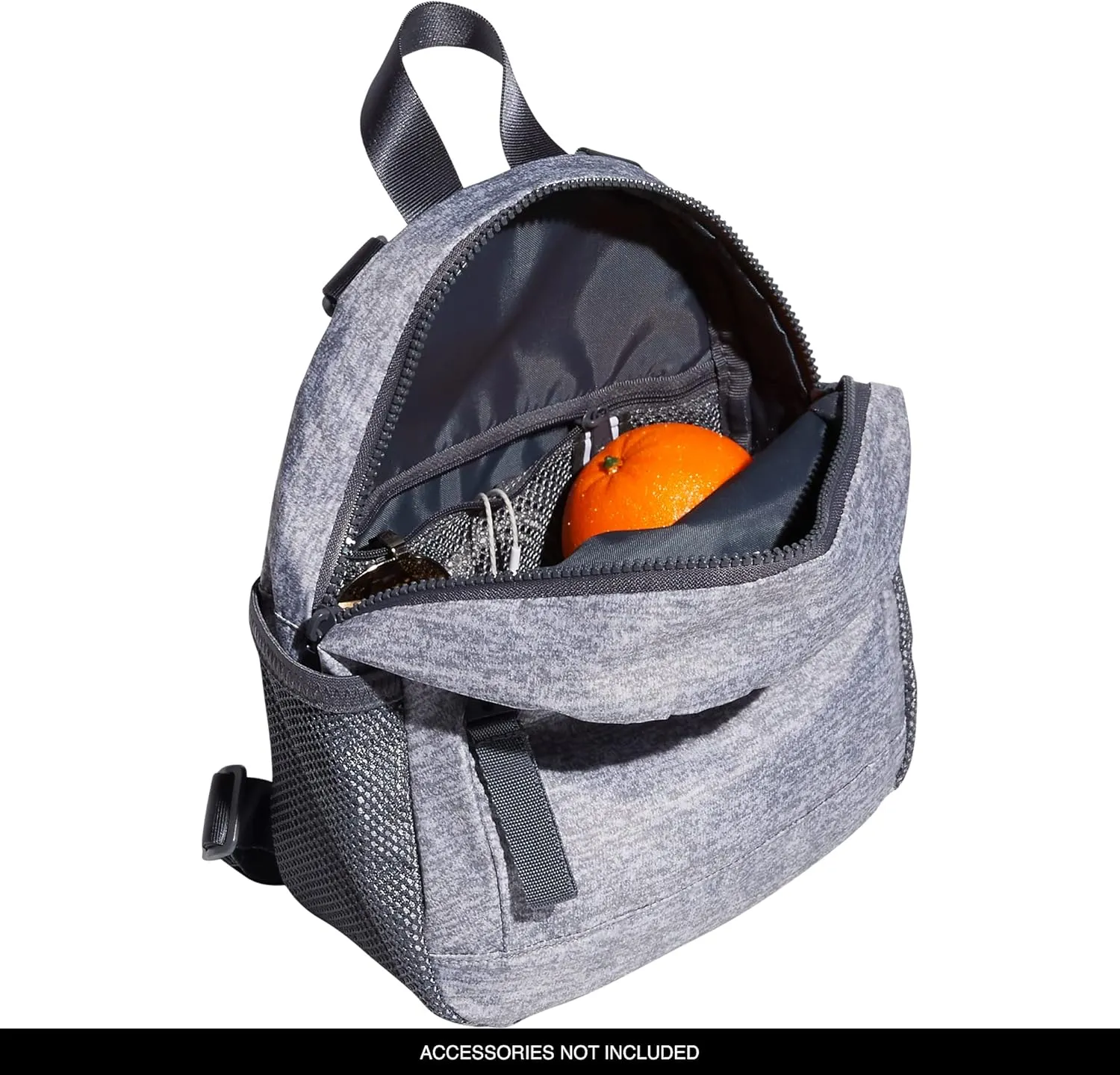 adidas Linear Travel Bag Small Men Womens Mini Backpack, Jersey Grey/Onix Grey/White, OSFA