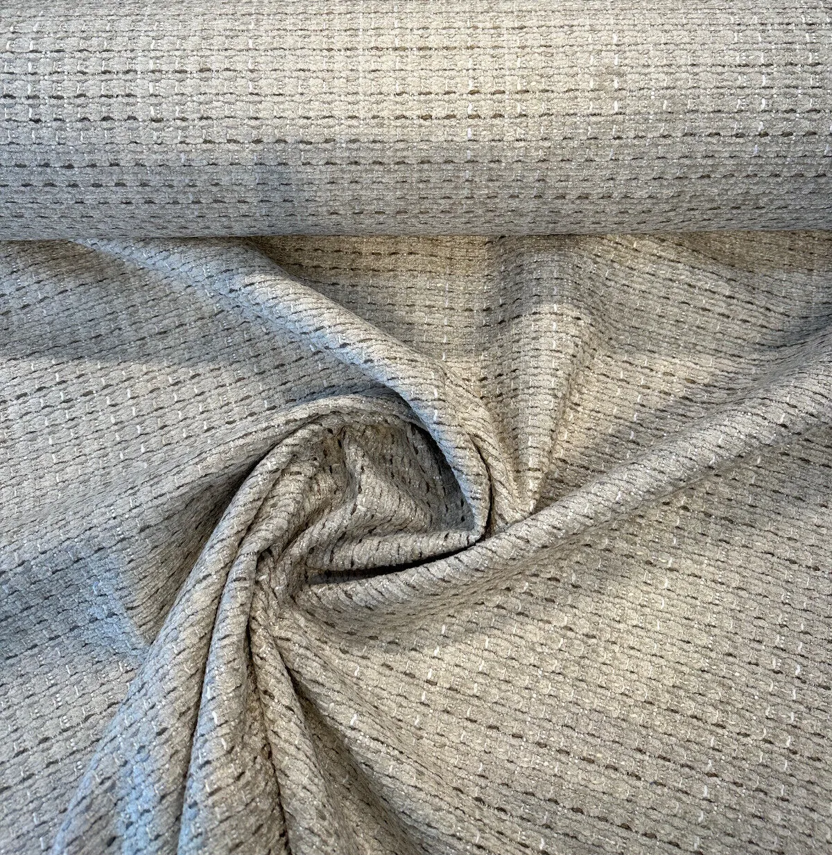 Amory Linen Textured Soft Chenille Upholstery Fabric By The Yard