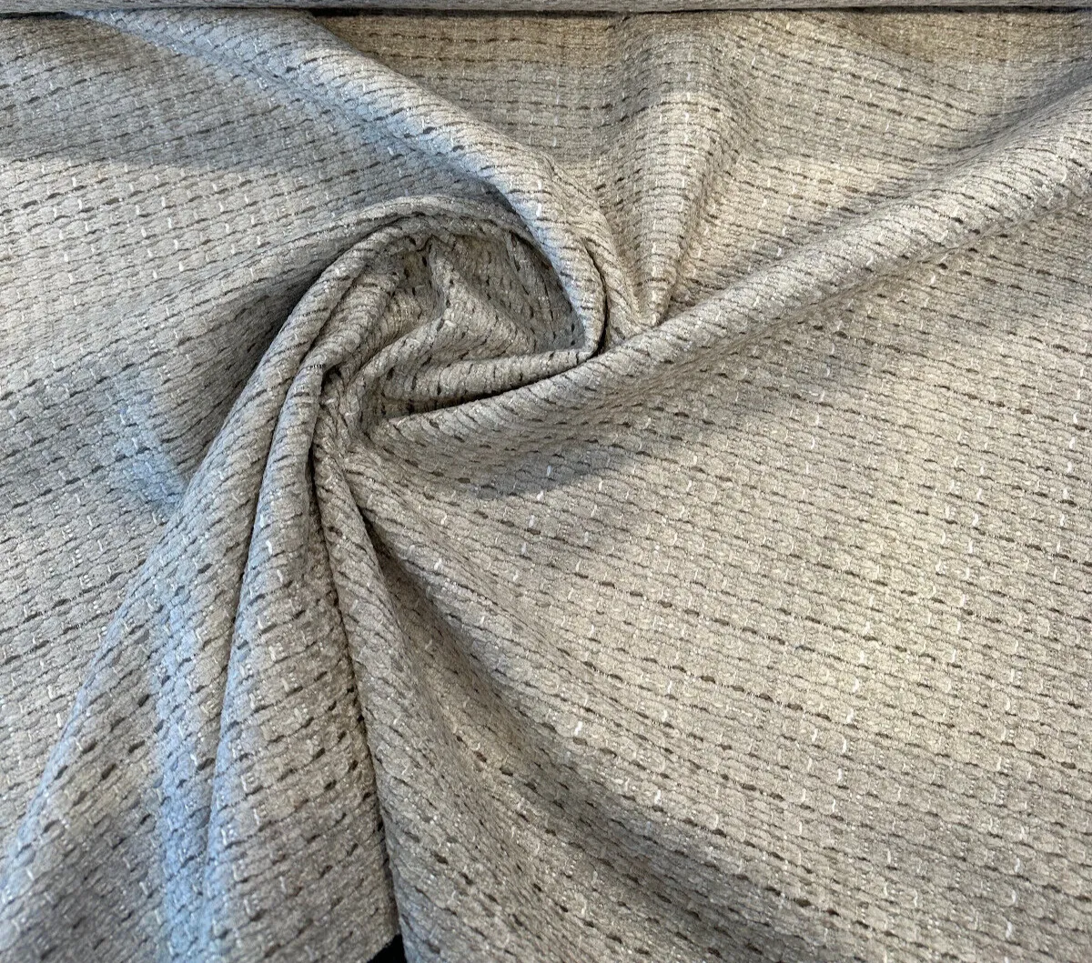 Amory Linen Textured Soft Chenille Upholstery Fabric By The Yard