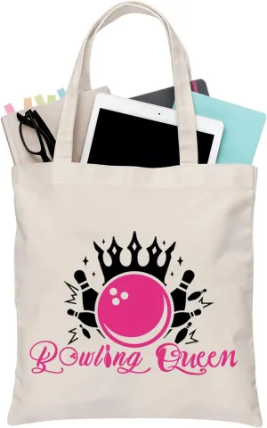 BDPWSS Bowling Gift For Bowling Girls Bowling Queen Tote Bag Bowling Lover Gift Bowling Team Gift Bowling Coach Handbag