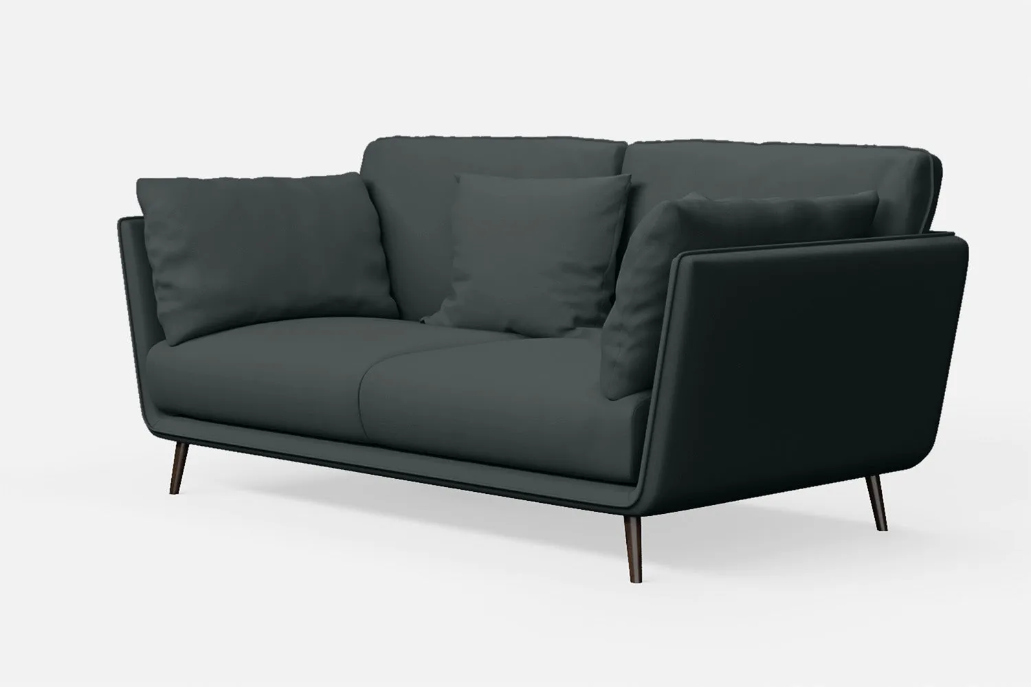 Bologna 2 Seater Sofa Slate Leather