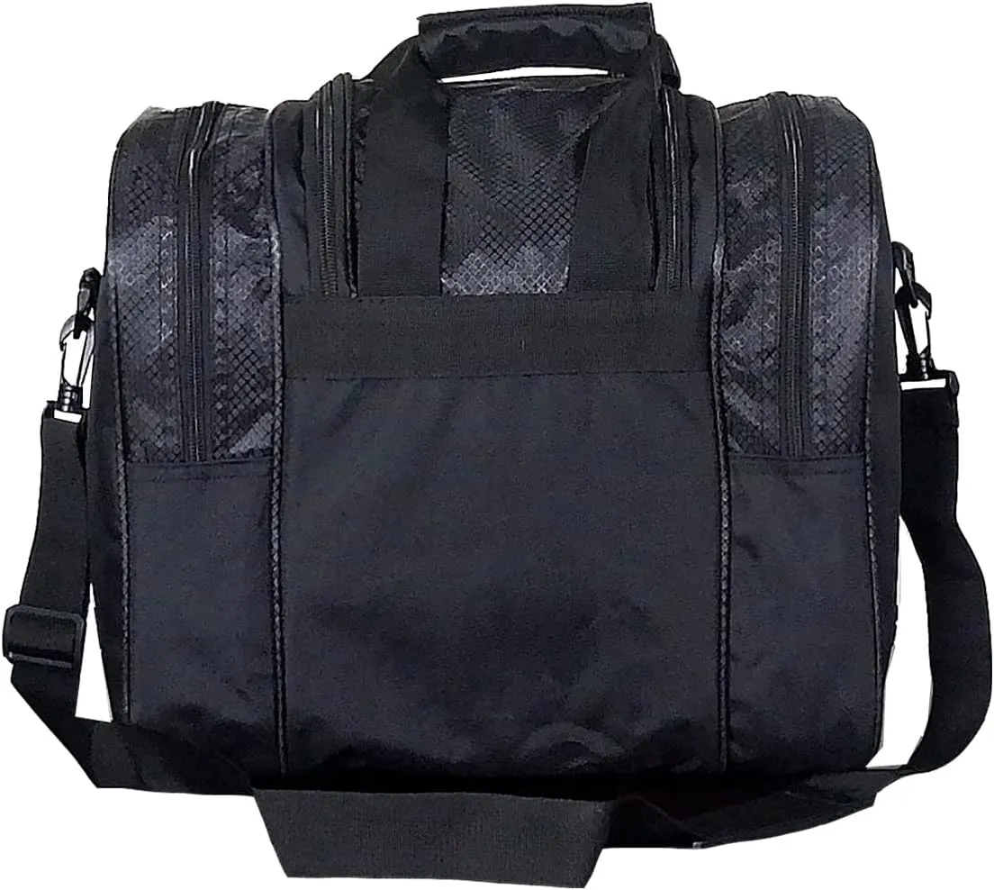 Bowling Bag for Single Ball - Single Ball Tote Bag with Padded Ball Holder - Fits a Single Pair of Bowling Shoes Up to Mens Size 14