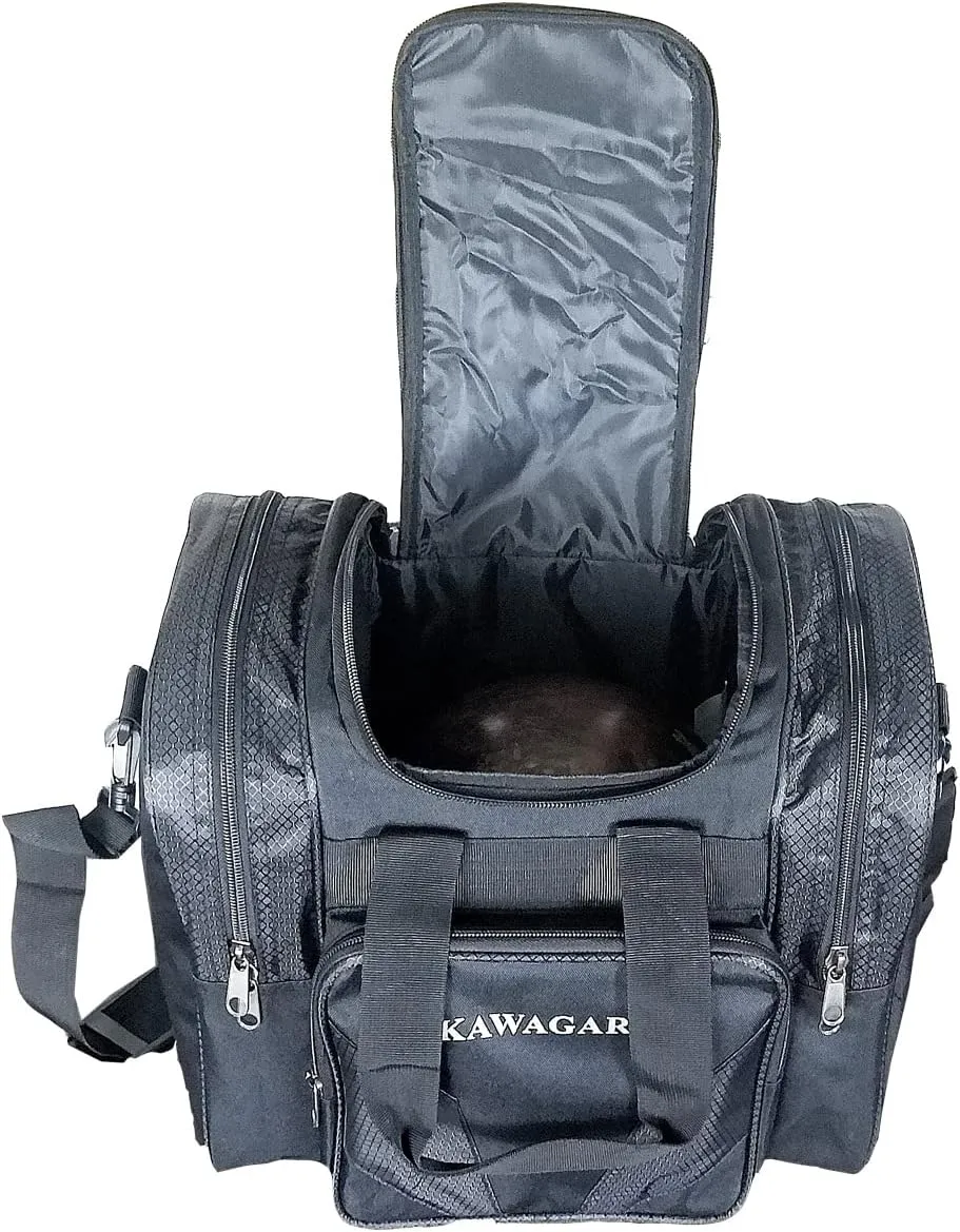 Bowling Bag for Single Ball - Single Ball Tote Bag with Padded Ball Holder - Fits a Single Pair of Bowling Shoes Up to Mens Size 14