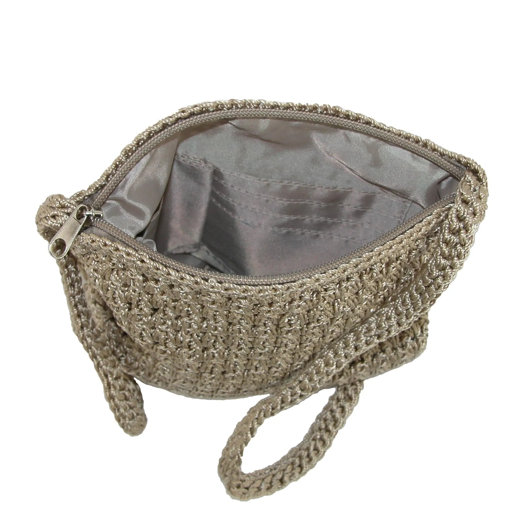 CTM® Women's Crochet Crossbody Handbag