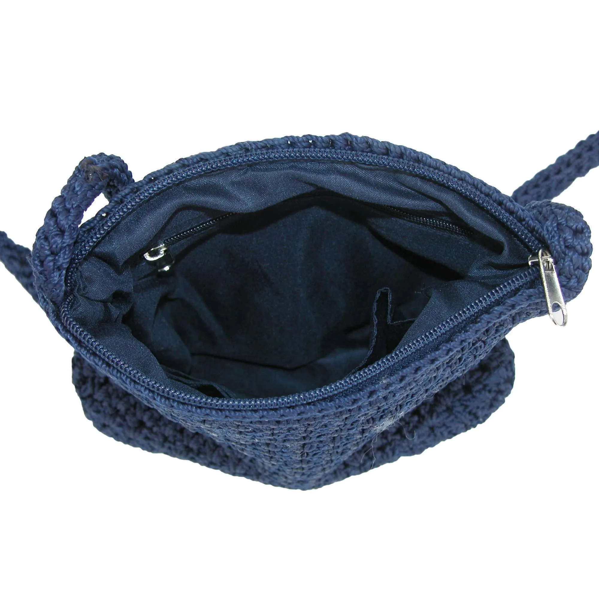 CTM® Women's Crochet Crossbody Handbag