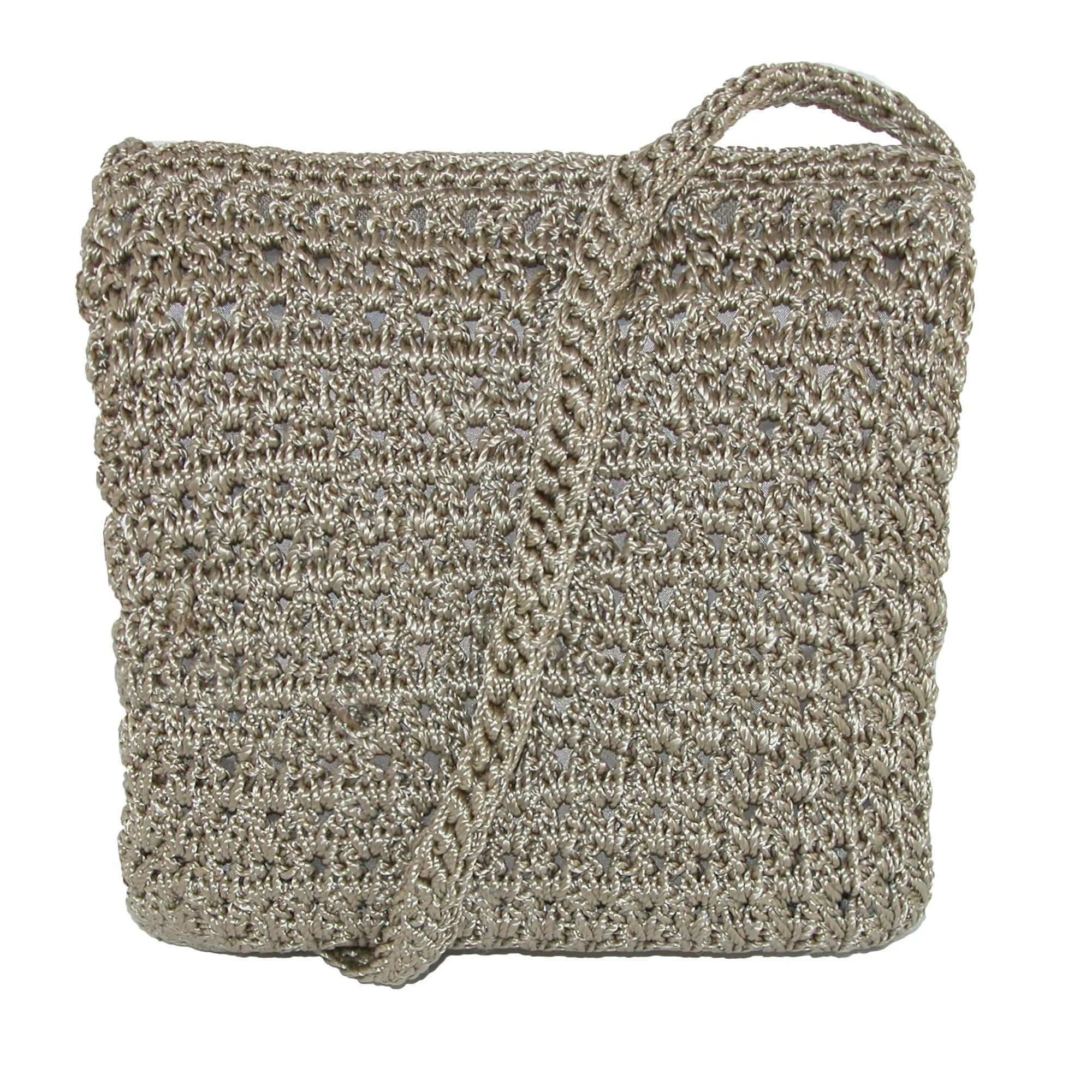 CTM® Women's Crochet Crossbody Handbag
