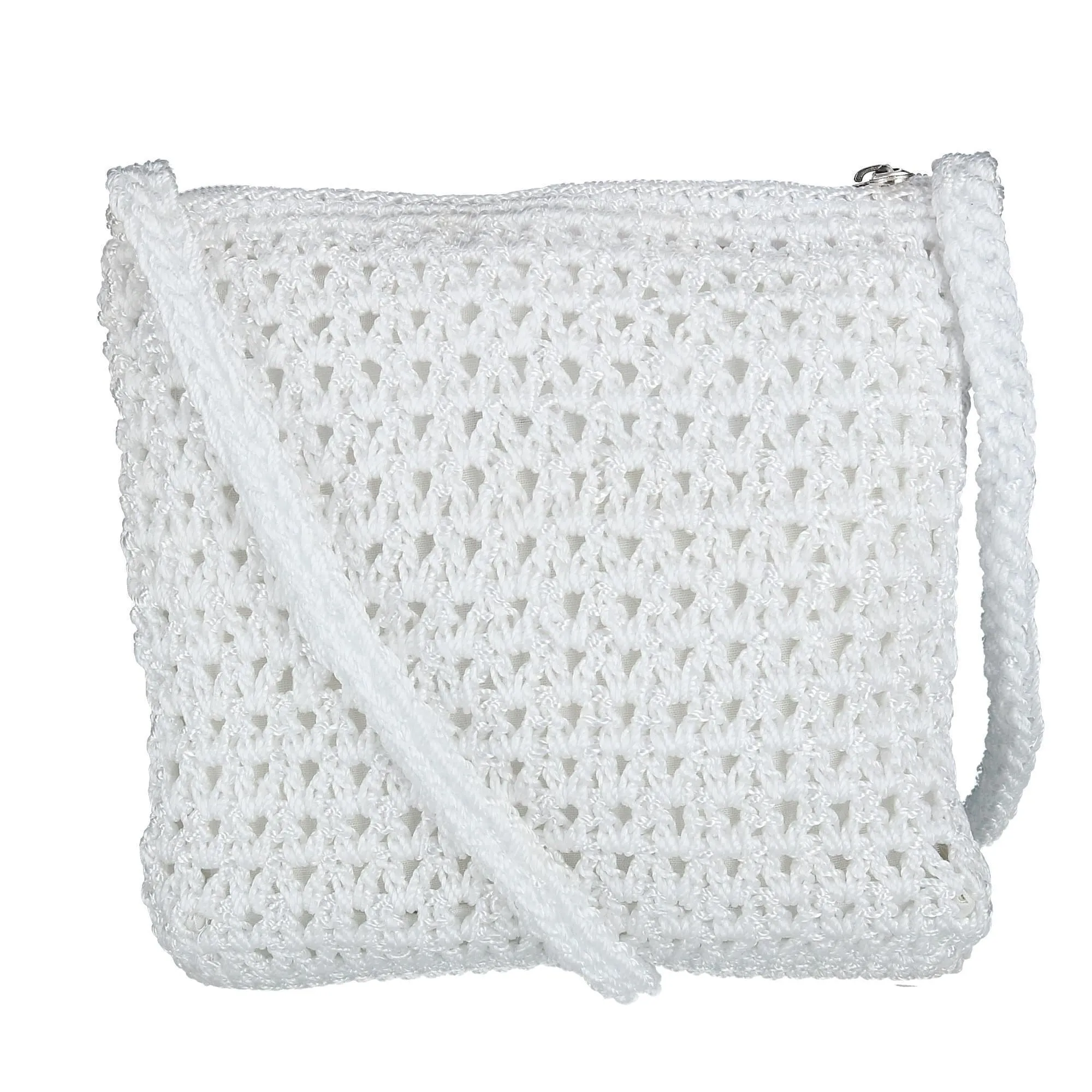 CTM® Women's Crochet Crossbody Handbag
