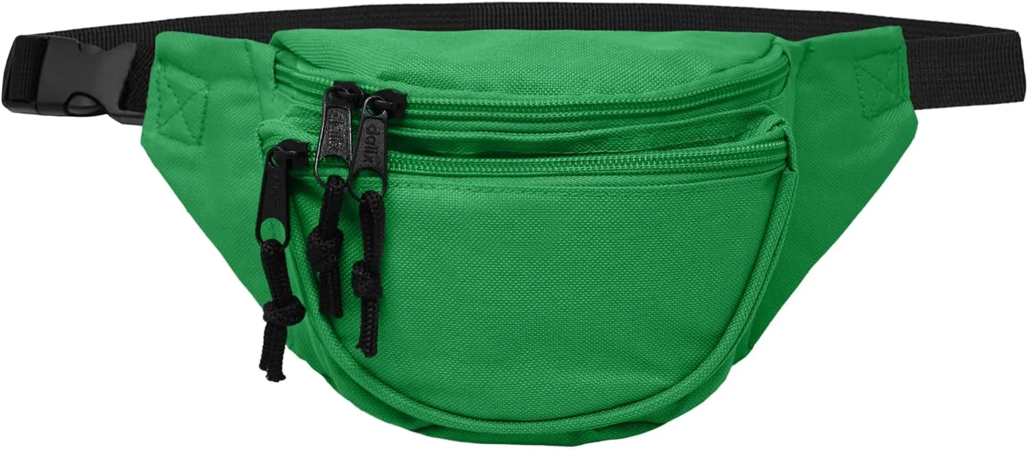 DALIX Fanny Pack w/ 3 Pockets Traveling Concealment Pouch Airport Money Bag