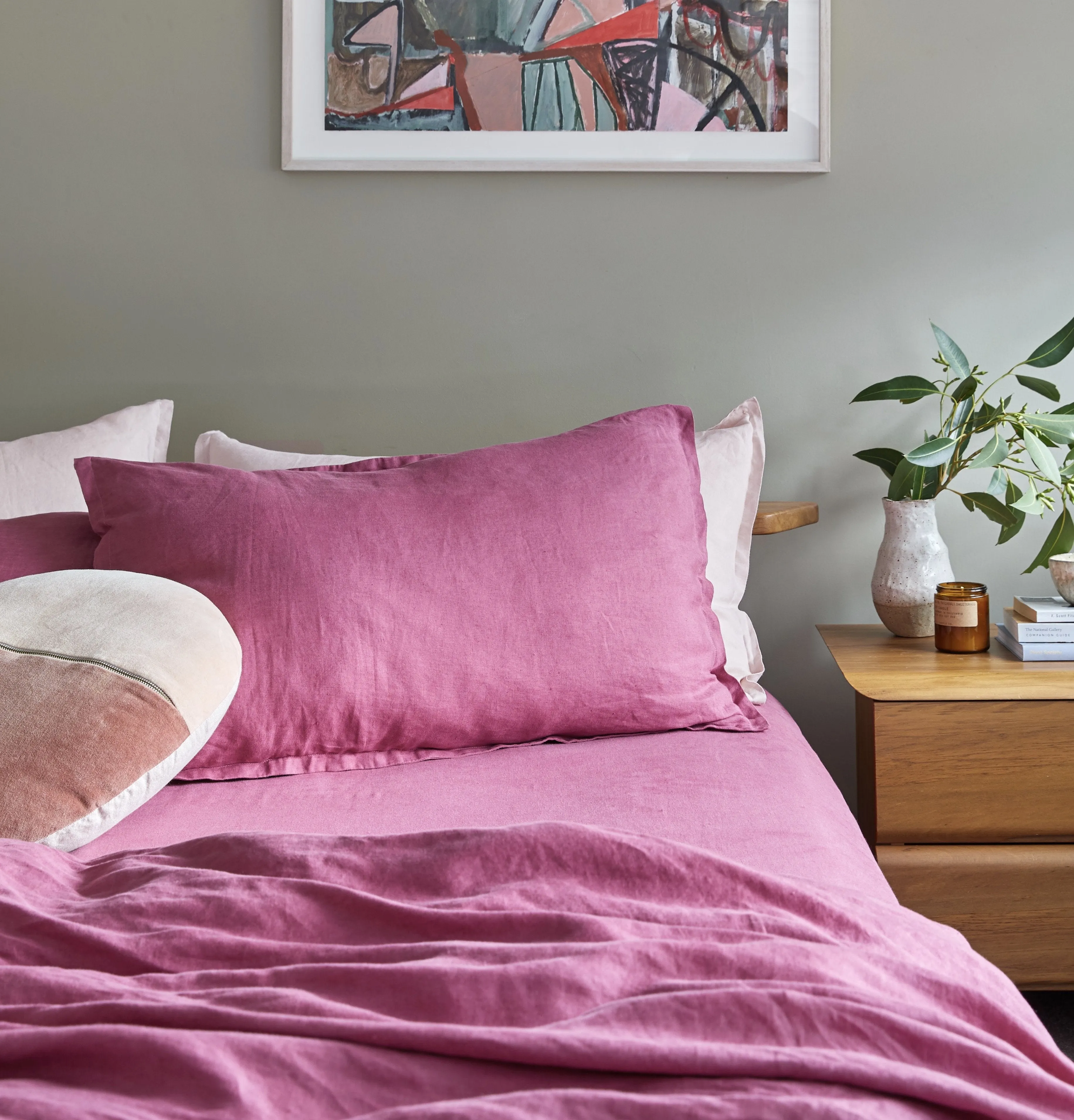 French Linen Pillowcase – Euro (Oxford Edge)