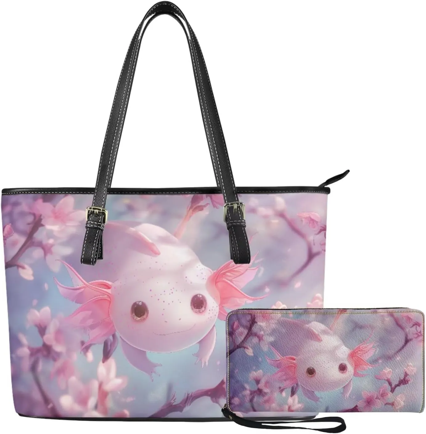 Handbags for Women Shoulder Bags Tote Satchel Hobo 2pcs Purse Set