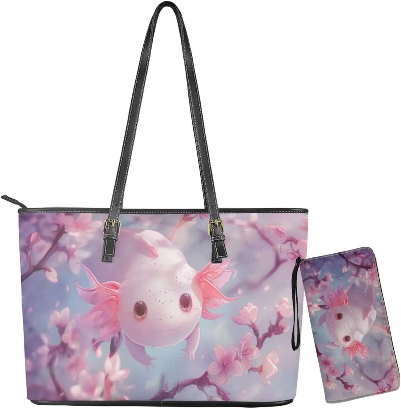 Handbags for Women Shoulder Bags Tote Satchel Hobo 2pcs Purse Set