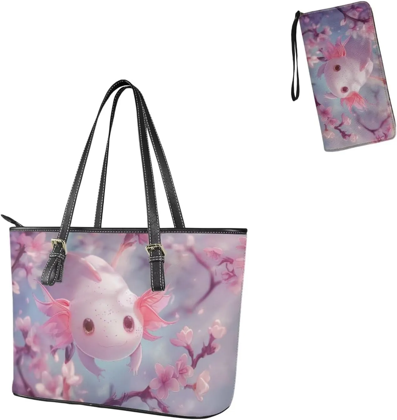 Handbags for Women Shoulder Bags Tote Satchel Hobo 2pcs Purse Set