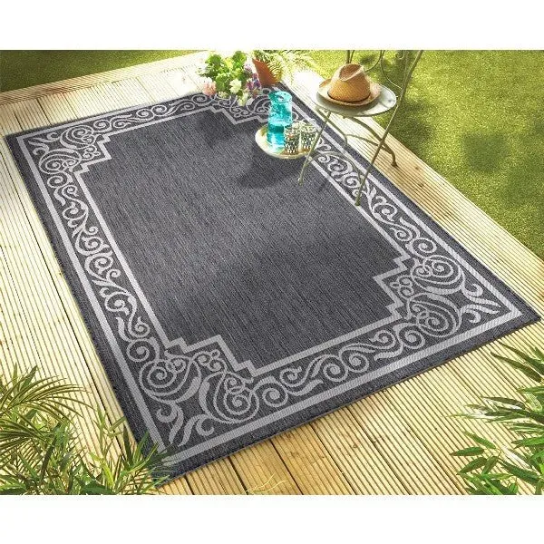 Kilimanjaro 81755AWH Anthracite White Rug