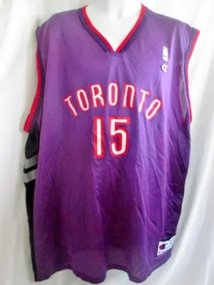Mens NBA TORONTO RAPTORS CARTER #15 BASKETBALL Sports Jersey PURPLE XXL Sleeveless