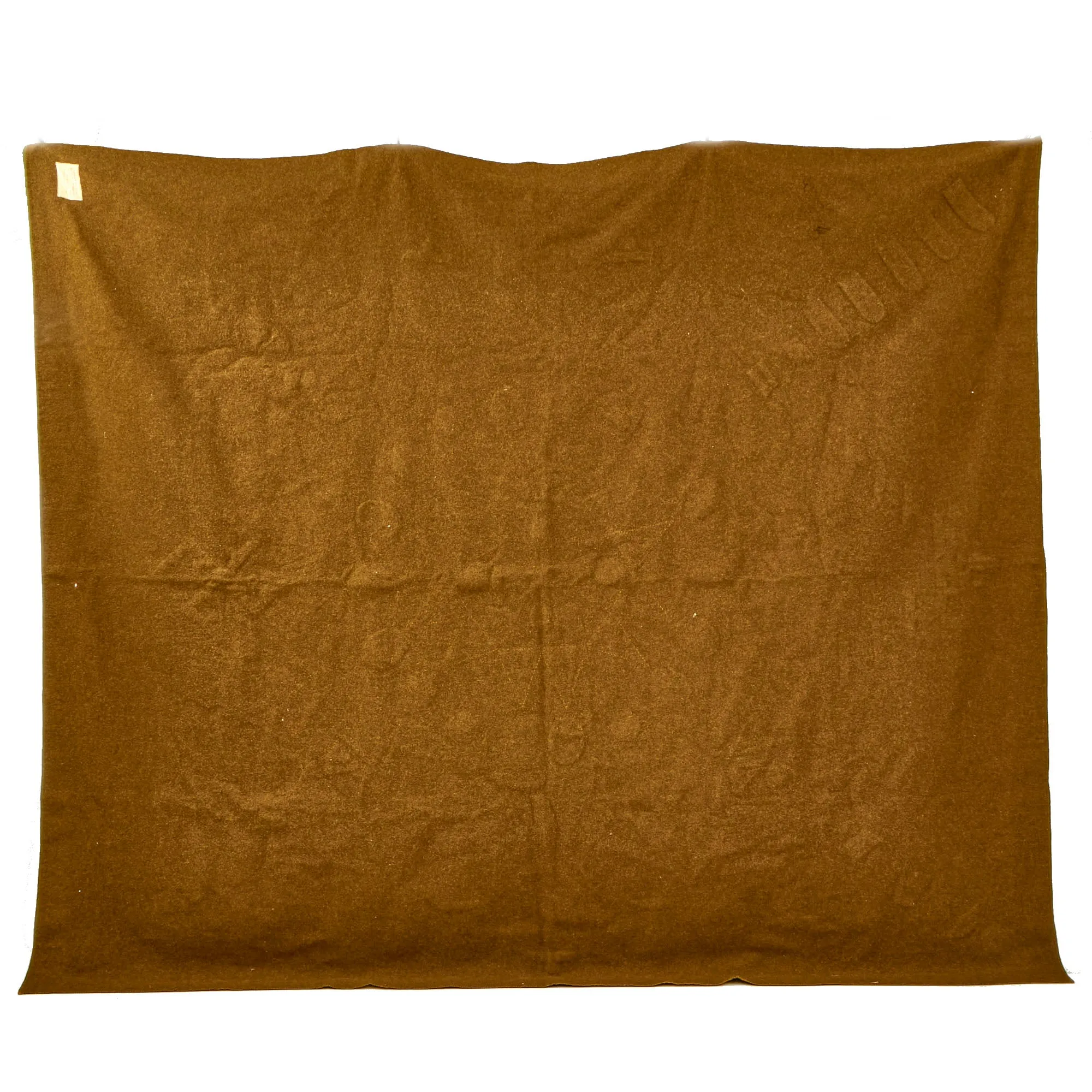 Original U.S. WWII Bring Back Souvenir Wool Army Trophy Blanket Covered with 140 German Kriegsmarine Navy & Heer Army Patches & Insignia - 78" x 67"