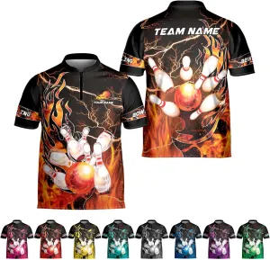 Personalized Name Bowling Jersey 3D, Custom Bowling Shirts for Team, Bowling Shirt Unisex for Men & Women