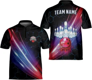 Personalized Name Bowling Jersey 3D, Custom Bowling Shirts for Team, Bowling Shirt Unisex for Men & Women