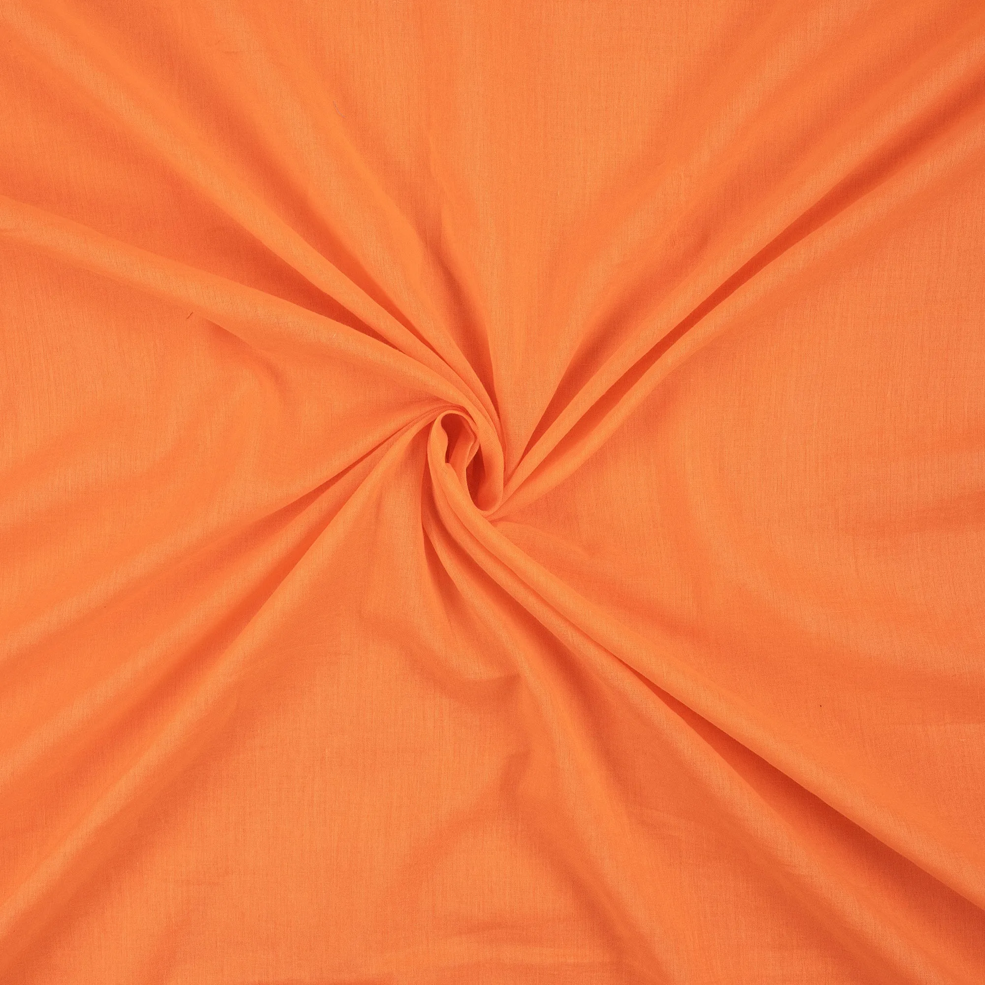 Premium Orange Pure Cotton Plain Fabric
