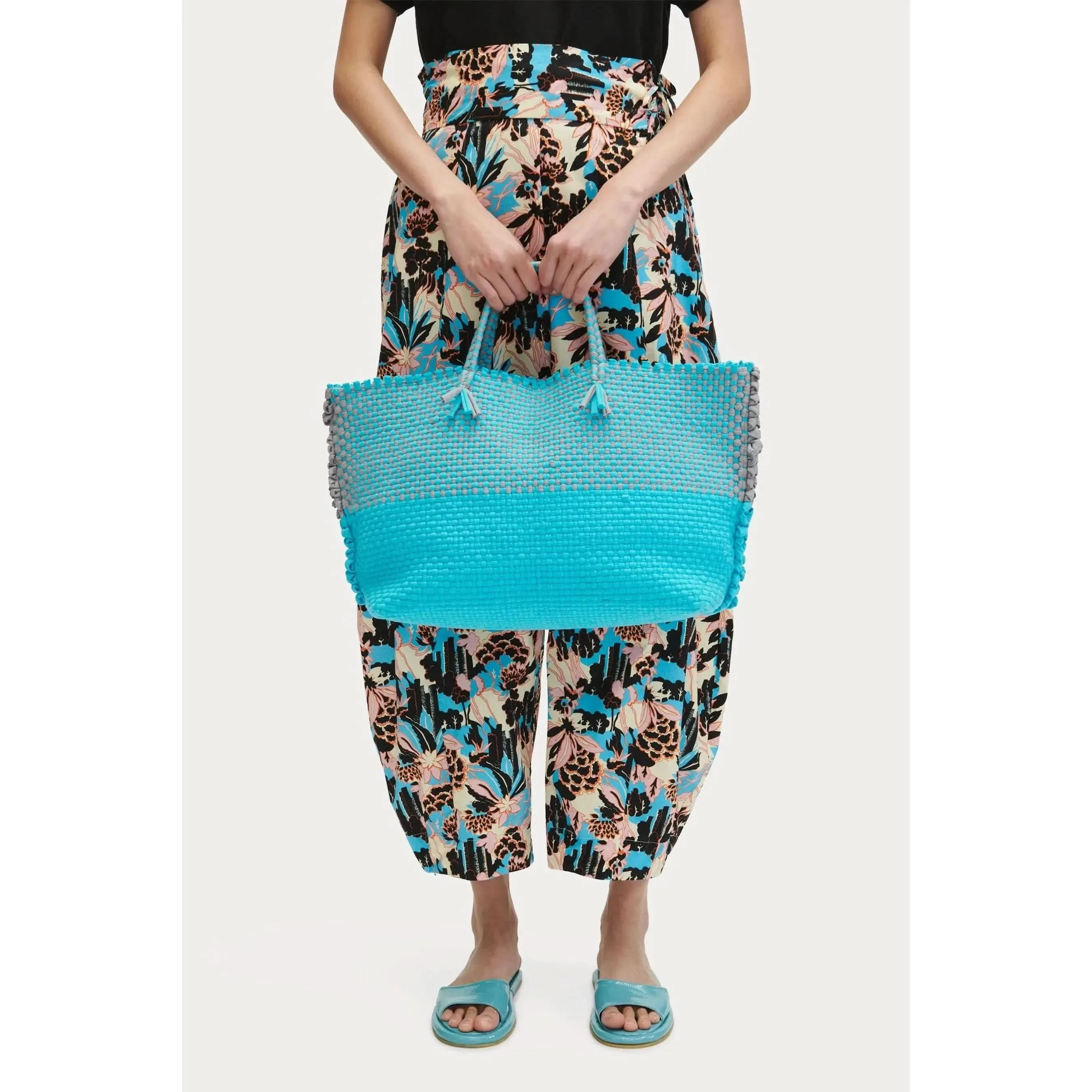 Rachel Comey Cadiz Colorblock Tote in Aqua