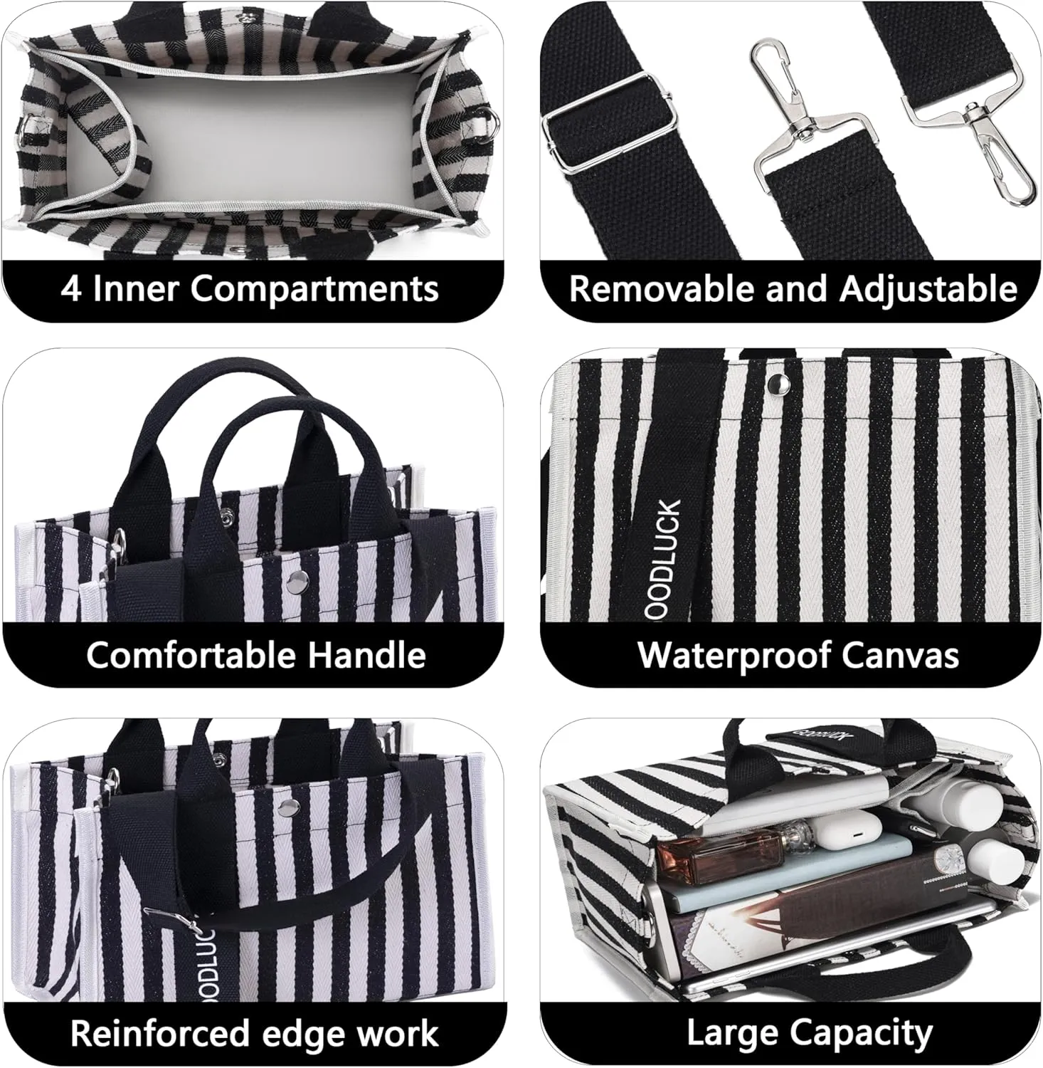 Small Cute Canvas Tote Bag for Women,Crossbody Purse Everyday Satchel Shoulder Work Bags Handbags for Gift Beach Book
