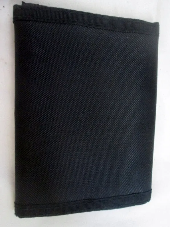 TRUMP PLAZA ATLANTIC CITY'S CENTERPIECE Nylon Bifold Wallet BLACK Organizer