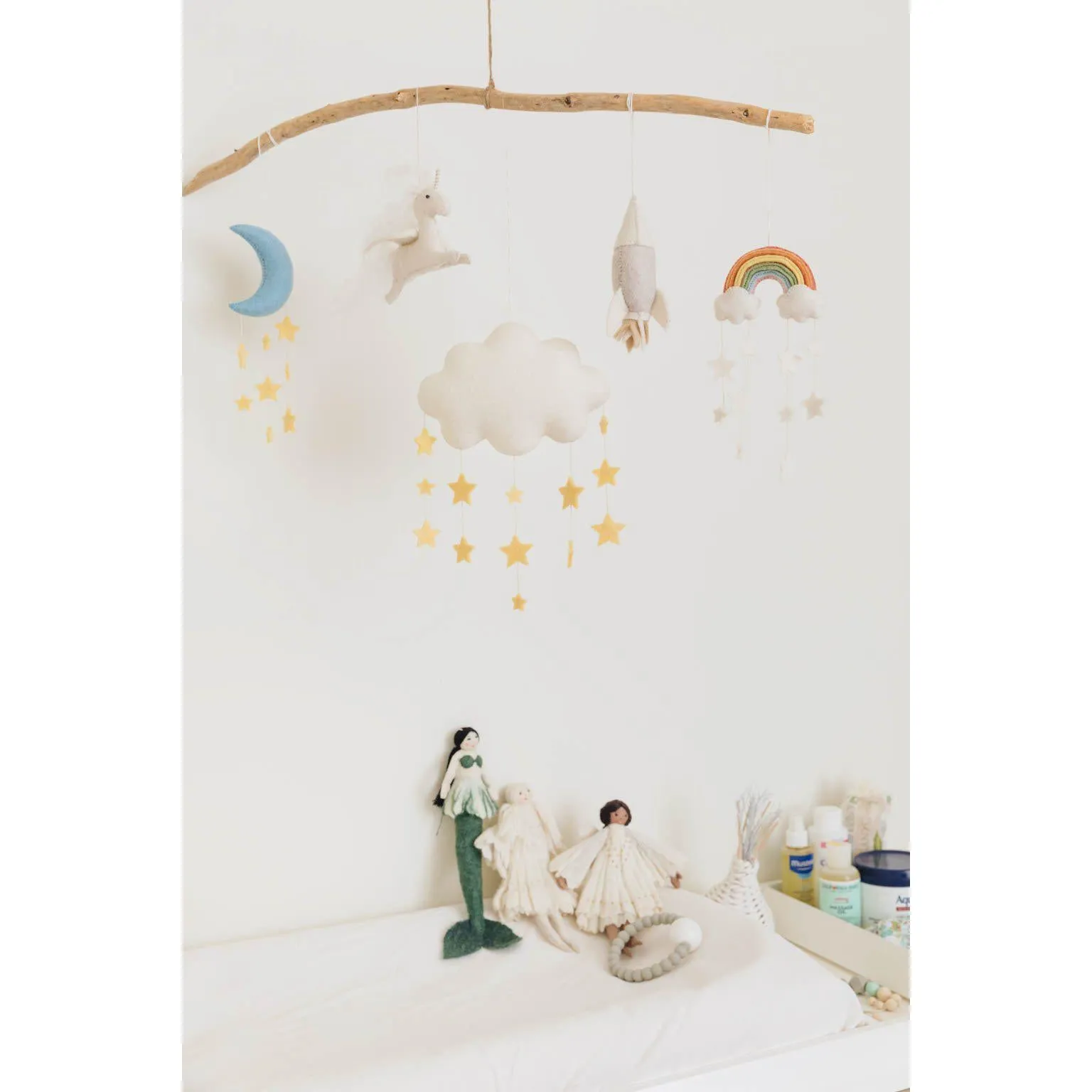 Yellow Twinkle Star Rainbow Ornament
