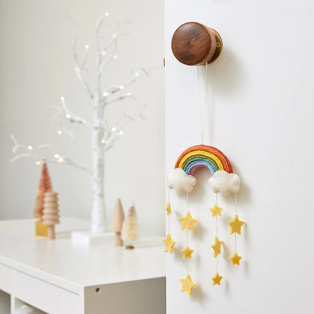 Yellow Twinkle Star Rainbow Ornament